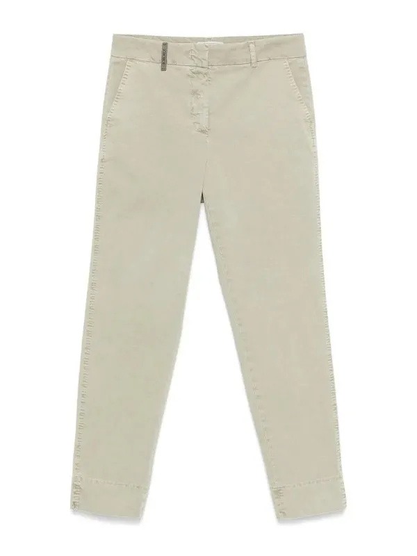 Peserico Pantalons Décontractés - Vert - Vert | P04718T302481035