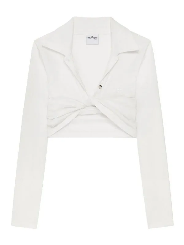 Courreges Top - Blanc - Blanc - Femme | 225JPO048JS01930001WHITE