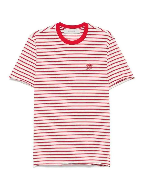 Golden Goose T-Shirt - Rouge - Rouge - Homme | GMP02168P00188011458