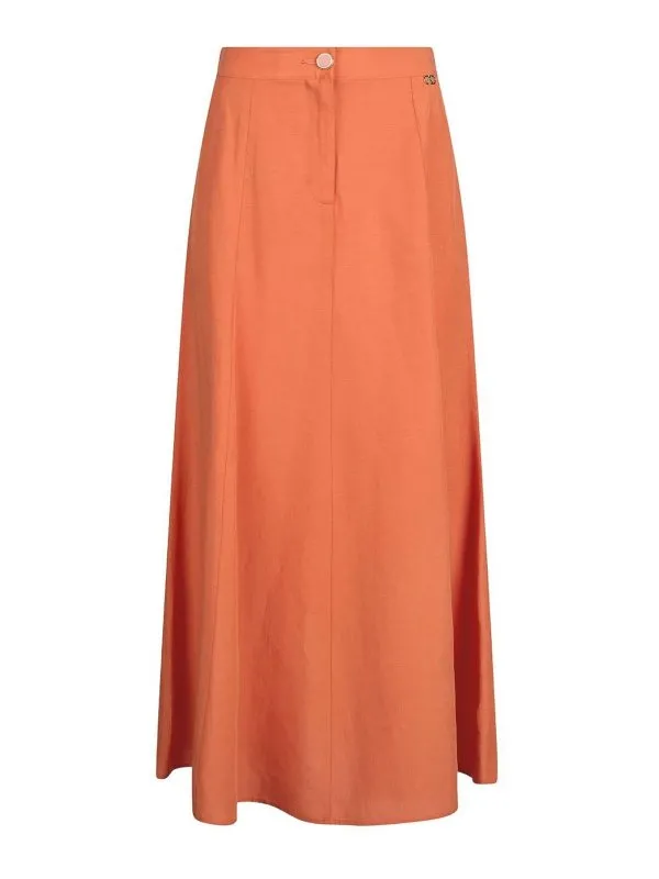 Liu Jo Jupe Midi - Orange - Orange - Femme | WA5353T481871446