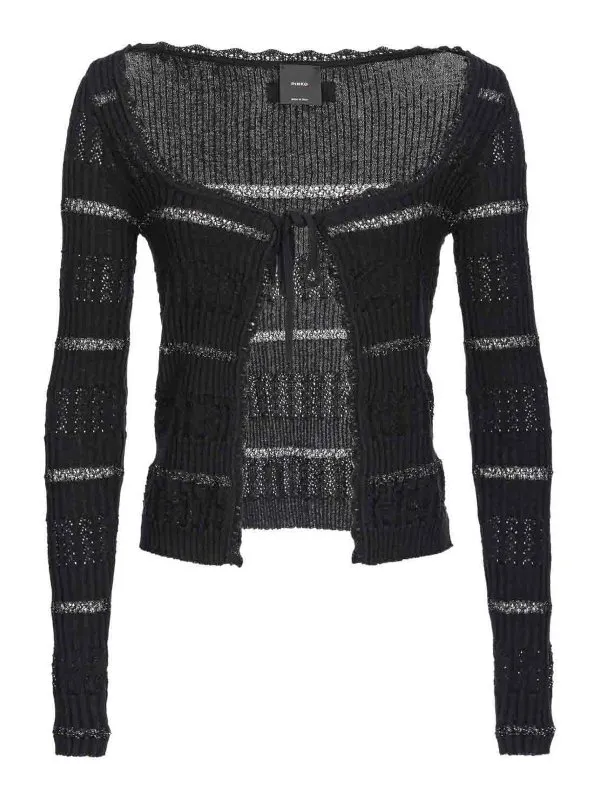 Pinko Cardigan - Noir - Noir - Femme | 104734A2FCZ99 | thebs.com