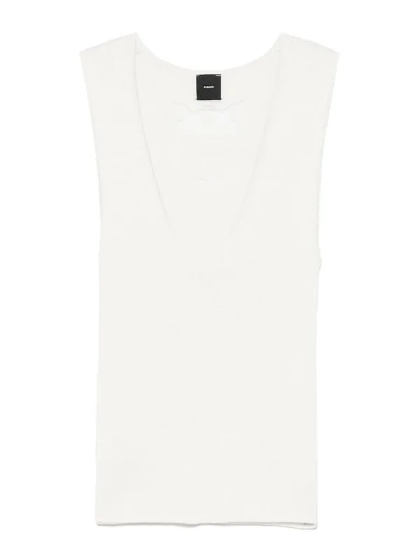 Pinko Top - Blanc - Blanc - Femme | 104808A1KWZ05 | thebs.com