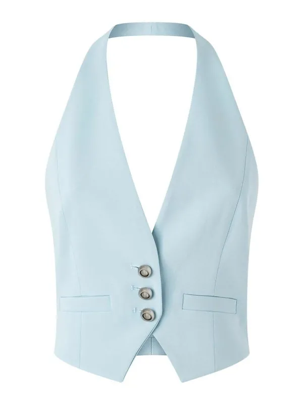 Pinko Gilet - Bleu - Bleu - Femme | 104931A213E28 | thebs.com