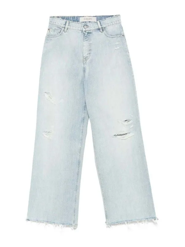Golden Goose Jean Bootcut - Bleu - Bleu | GWP02079P00185050134