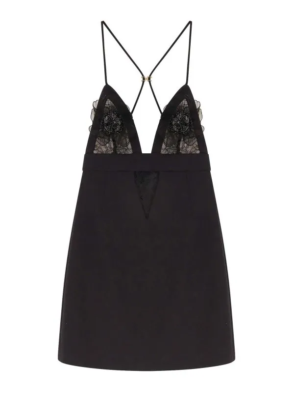 Elisabetta Franchi Robe Au Genou - Noir - Noir | AB72952E2110