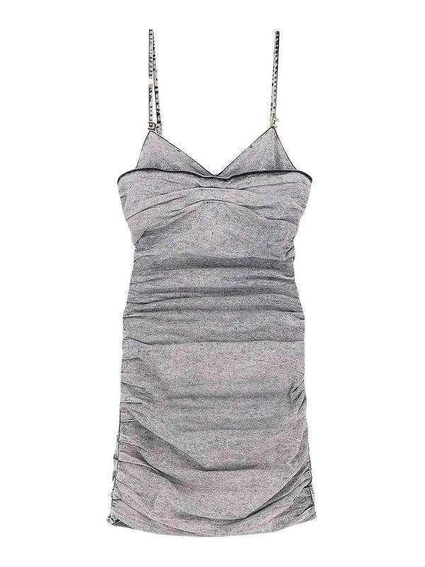 Elisabetta Franchi Robe Au Genou - Gris - Gris | AJ42D51E2382