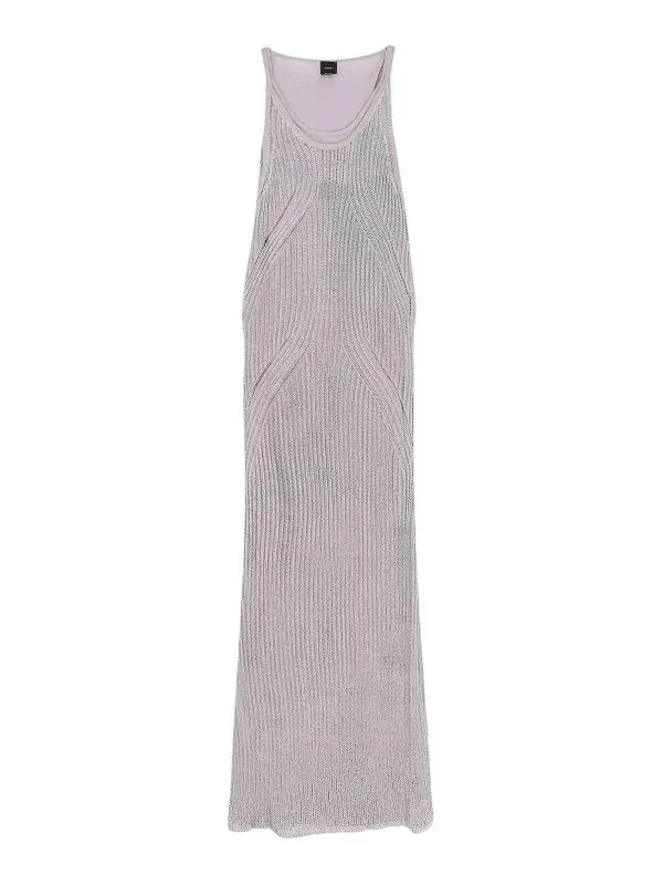 Pinko Robe Au Genou - Gris - Gris - Femme | 105146A2L0I12