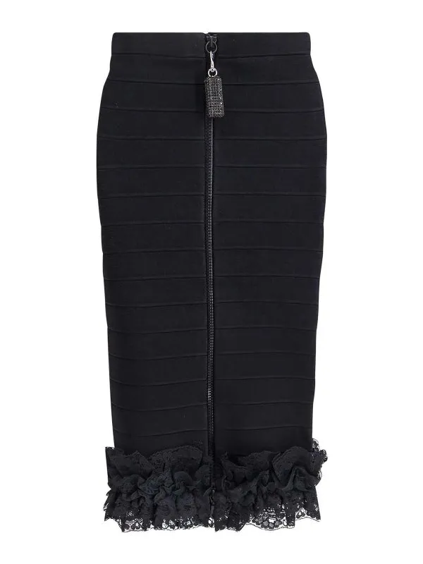 Self Portrait Mini Jupe - Noir - Noir - Femme | CK003MSKB