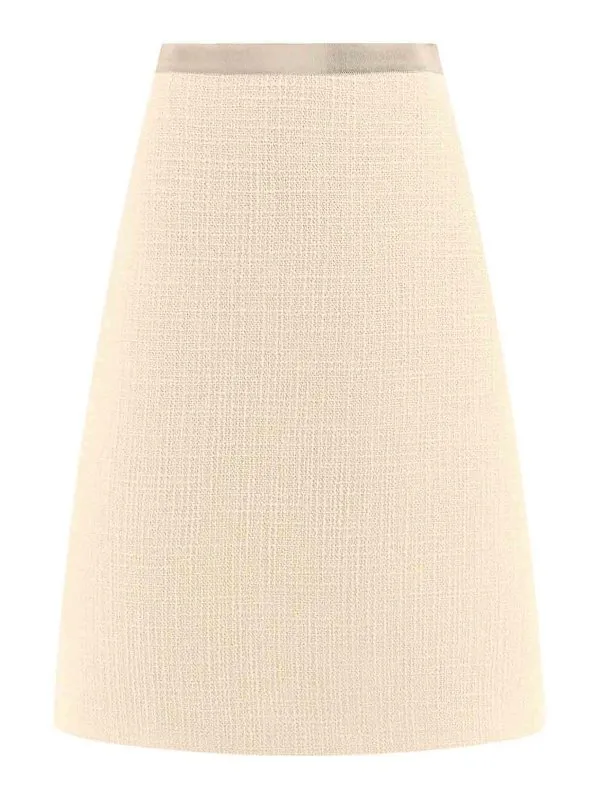 Valentino Mini Jupe - Beige - Beige - Femme | 6B3RACJ690YDC4