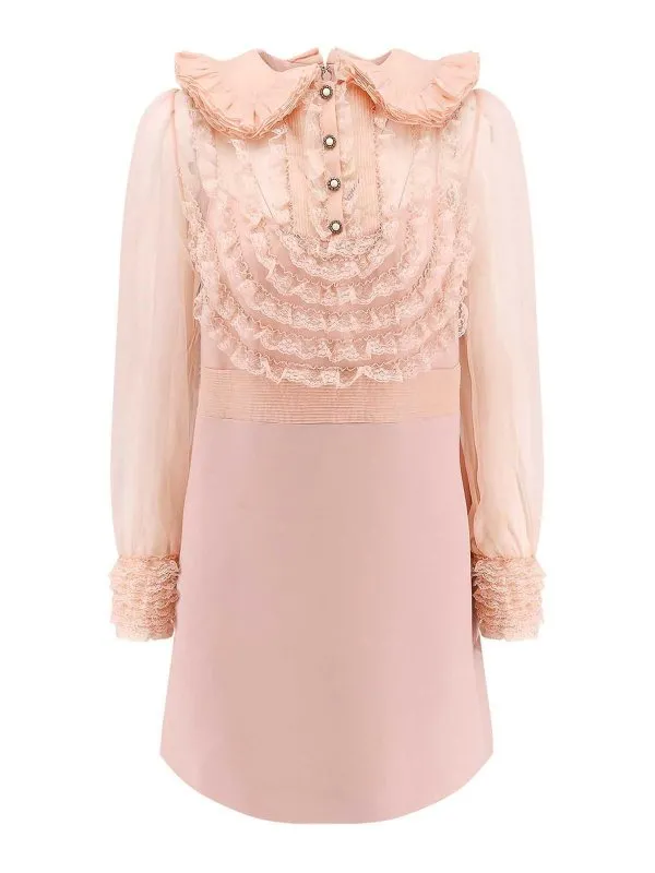 Valentino Robe Au Genou - Couleur Chair - Femme | 6B3VAEJ71CF0LZ