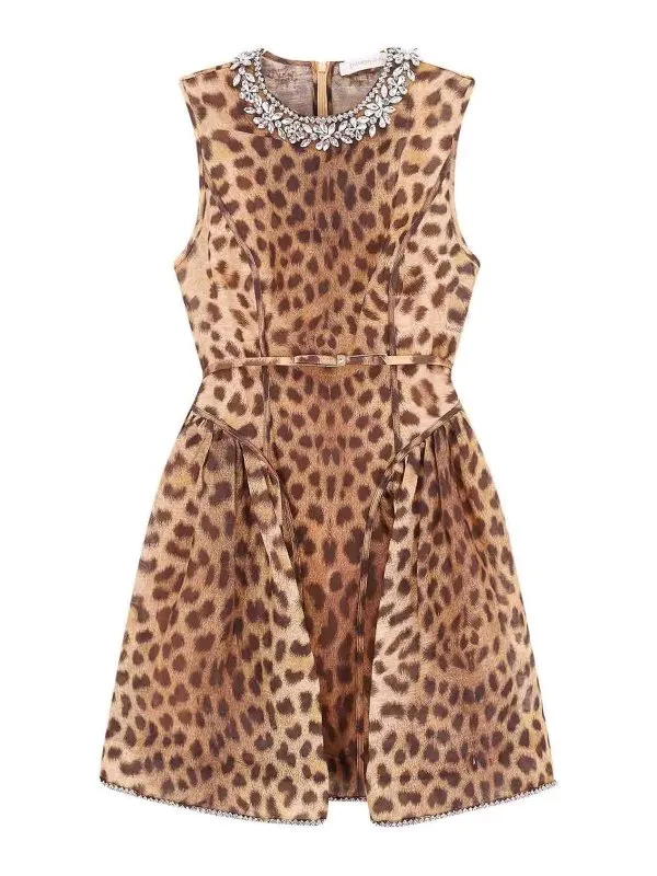 Zimmermann Robe Au Genou - Imprimé Animal - Femme | 2150DR251LE0