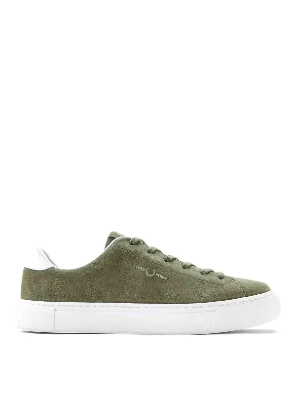 Fred Perry Baskets - Noir - Vert - Homme | B8319B71X61