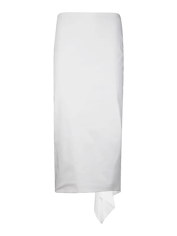 Thelatest Jupe Midi - Blanc - Blanc | TLW09001T0194ABTPT0001