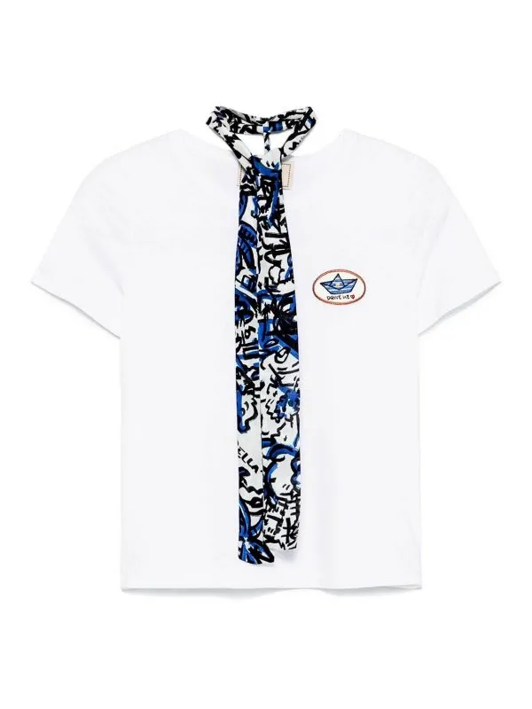Alessandro Enriquez T-Shirt - Blanc - Blanc | AES106CO019VIEW