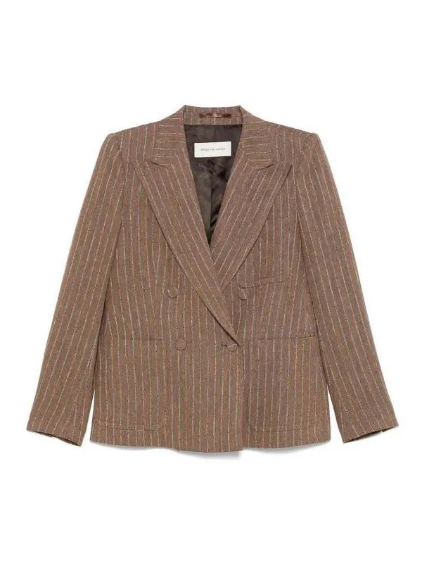 Dries Van Noten Blazer - Marron - Marron - Femme | 104041444102