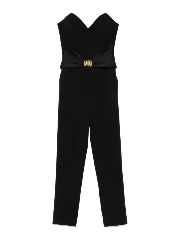 Elisabetta Franchi Combinaison - Noir - Noir - Femme | TU03951E2110