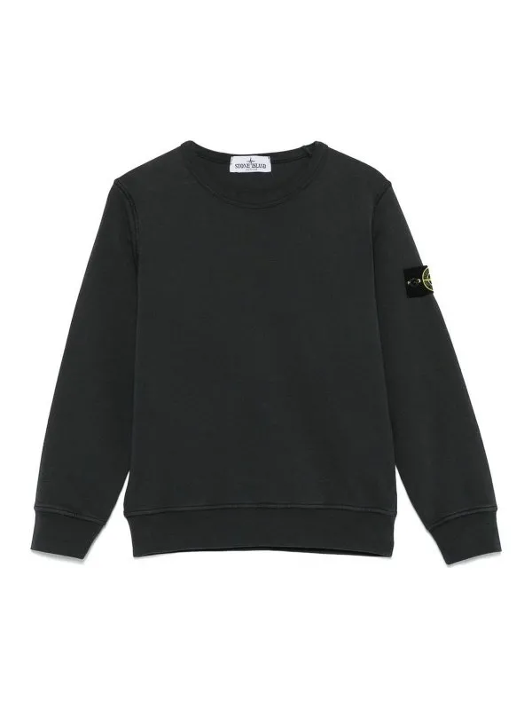 Stone Island Junior Sweat-Shirts - Noir - Noir | 6100011V0065