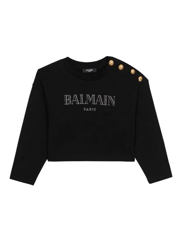 Balmain Sweat-Shirts - Noir - Noir - Garçon | BW4B00Z0081930C