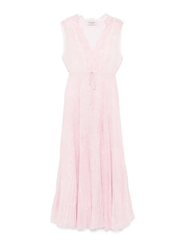 Ermanno Firenze Robe Au Genou - Rose Clair | D46EQ054EC7MFA1121249