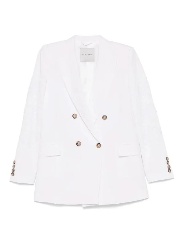 Ermanno Firenze Blazer - Blanc - Blanc | D46EI021ES1MF01000010