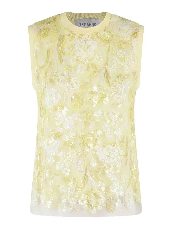 Ermanno Firenze Top - Jaune - Jaune - Femme | D46EL017EZ0MFA0900188