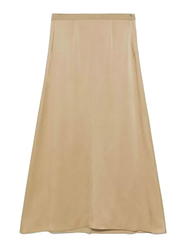 Forte Forte Jupe Midi - Beige - Beige - Femme | 13564MYSKIRTDUNE