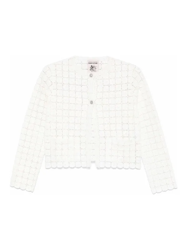 Semicouture Cardigan - Beige - Beige - Femme | Y5SA21A23