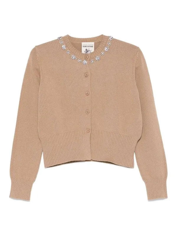 Semicouture Cardigan - Couleur Chair - Couleur Chair | Y5SD11V62