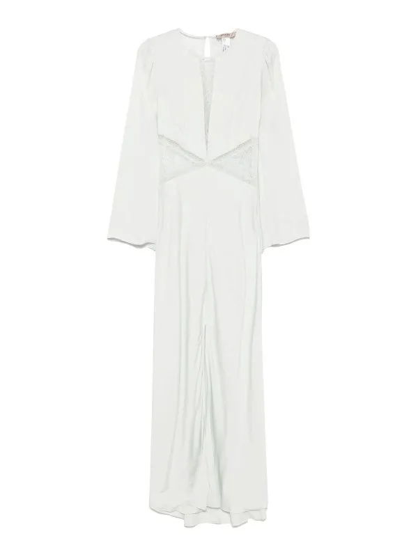 Twinset Robe Au Genou - Vert - Vert - Femme | 251TT211112371