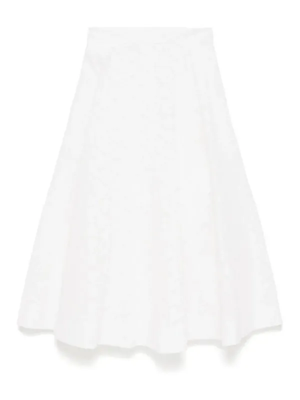 Zimmermann Jupe Midi - Blanc - Blanc - Femme | 2540SR251IVO