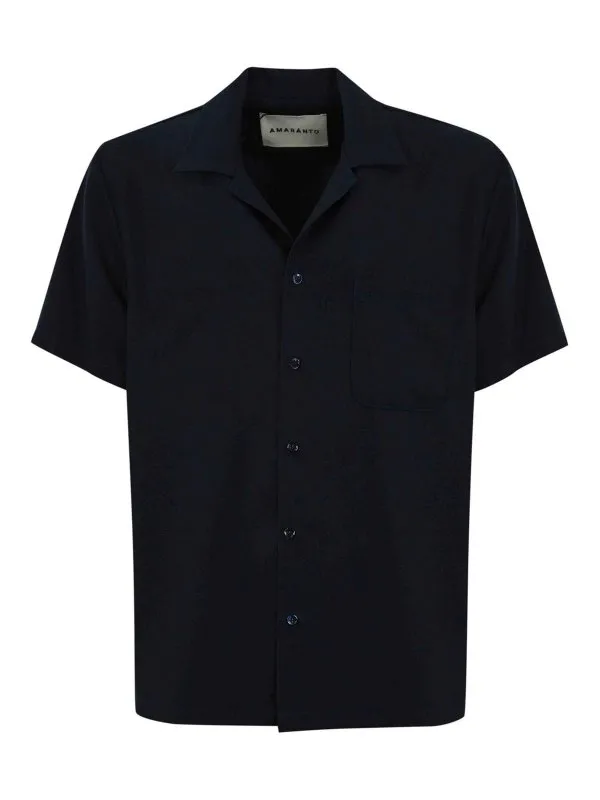 Amaranto Chemise - Bleu - Bleu - Homme | B6D008389M | thebs.com