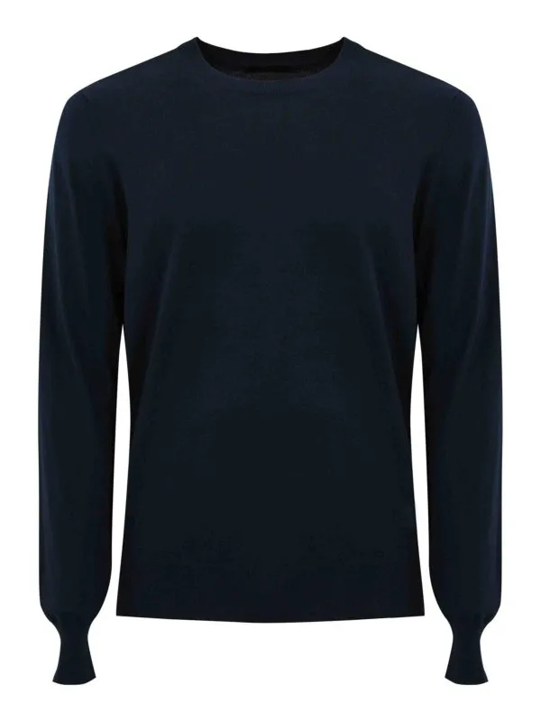 Fay Pull Col Rond - Bleu - Bleu - Homme | NMMC150171TOHPU811