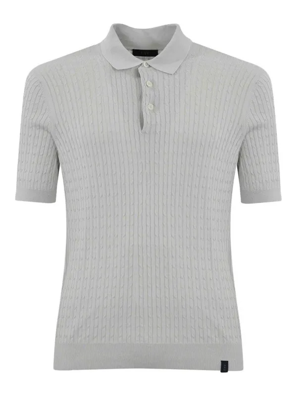 Fay Polo - Gris - Gris - Homme | NMMC1502440WYMB002 | thebs.com