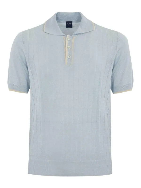 Fedeli Polo - Bleu - Bleu - Homme | 8UE0582212 | thebs.com