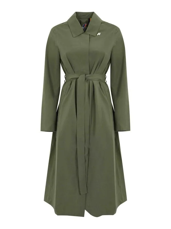 K-way Trench-Coat - Vert - Vert - Femme | K61337WV15