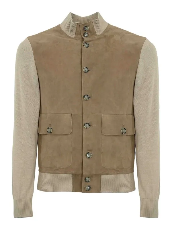 Leather Authority Blouson En Cuir - Crème | RIVERSIDEKNIT11