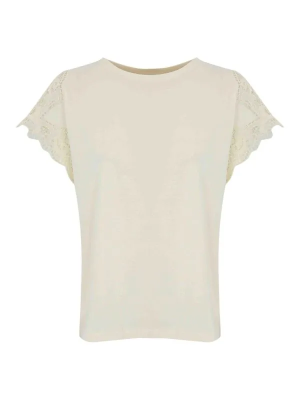 Twinset T-Shirt - Blanc - Blanc - Femme | 251TP229000001