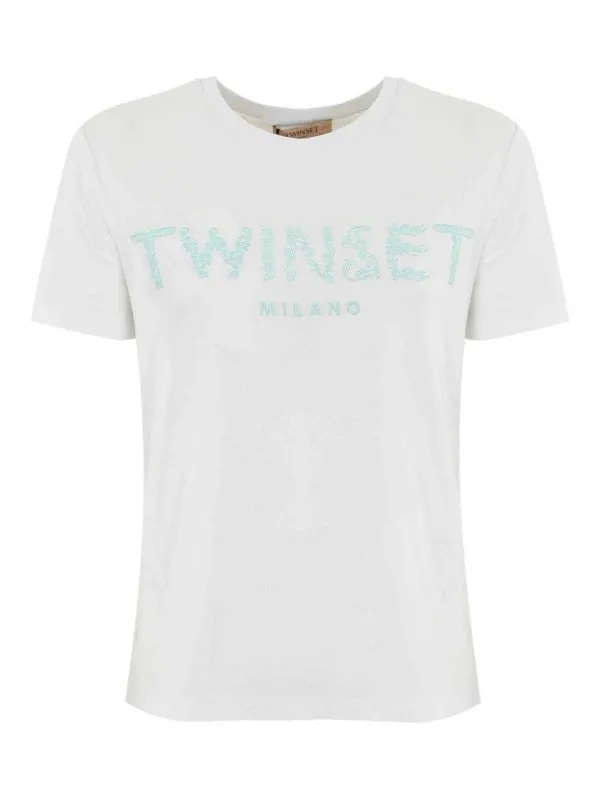 Twinset T-Shirt - Vert - Vert - Femme | 251TT204212517