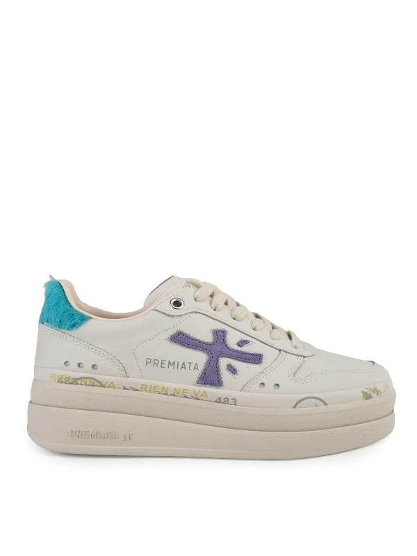 Premiata Baskets - Blanc - Blanc - Femme | MICOL7443 | thebs.com