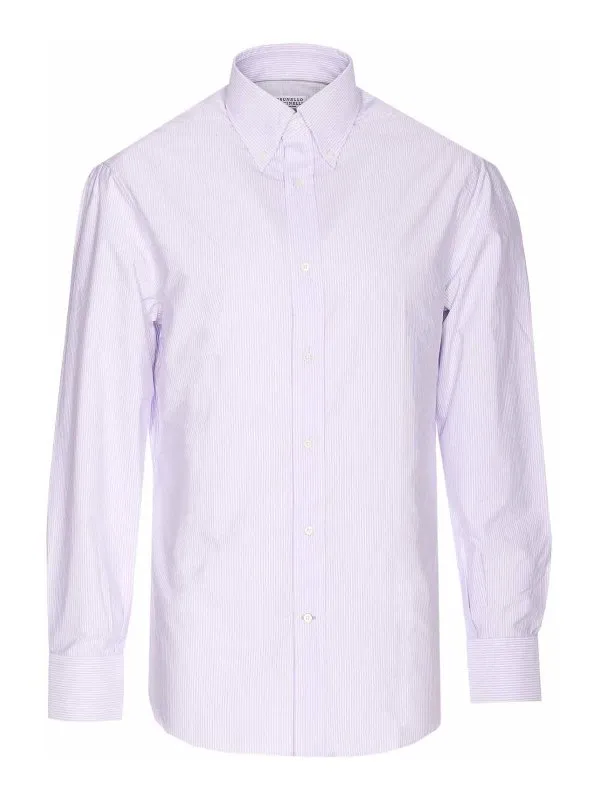 Brunello Cucinelli Chemise - Blanc - Blanc - Homme | MM6710038C011