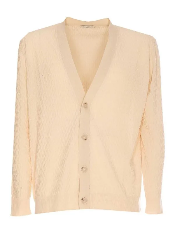 Paolo Pecora Cardigan - Blanc - Blanc - Homme | A036F3001342
