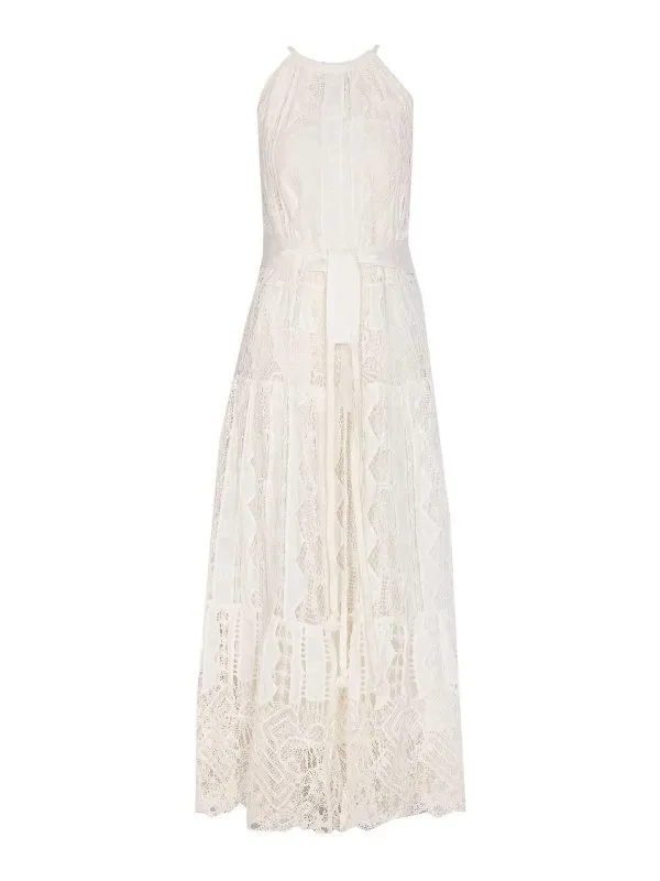 Pinko Maxi Robe - Blanc - Blanc - Femme | 104857A2G9Z05