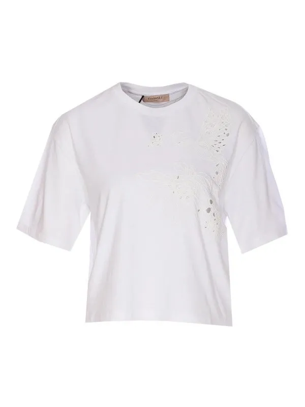 Twinset T-Shirt - Blanc - Blanc - Femme | 251TP273000001
