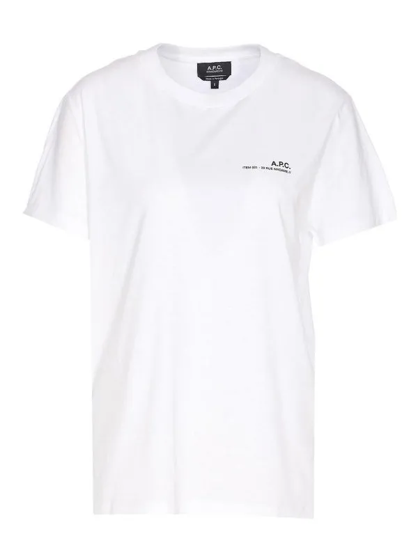 A.P.C. T-Shirt - Blanc - Blanc - Femme | COHBOM26404TAG