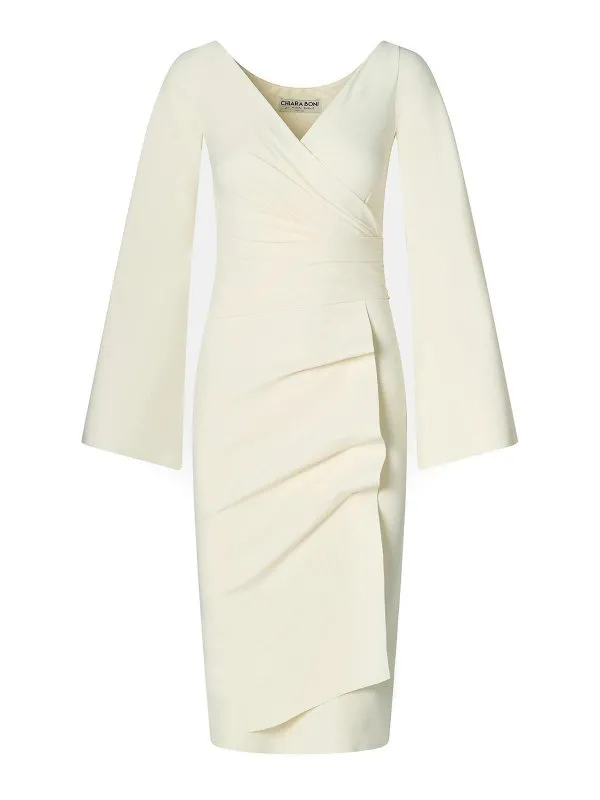 Chiara Boni La Petite Robe Robe Au Genou - Crème | ABCISOSHIBSCREAM