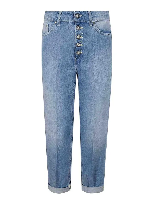 Dondup Jean Droit - Bleu - Bleu - Femme | DP268BDF0266DIO8800