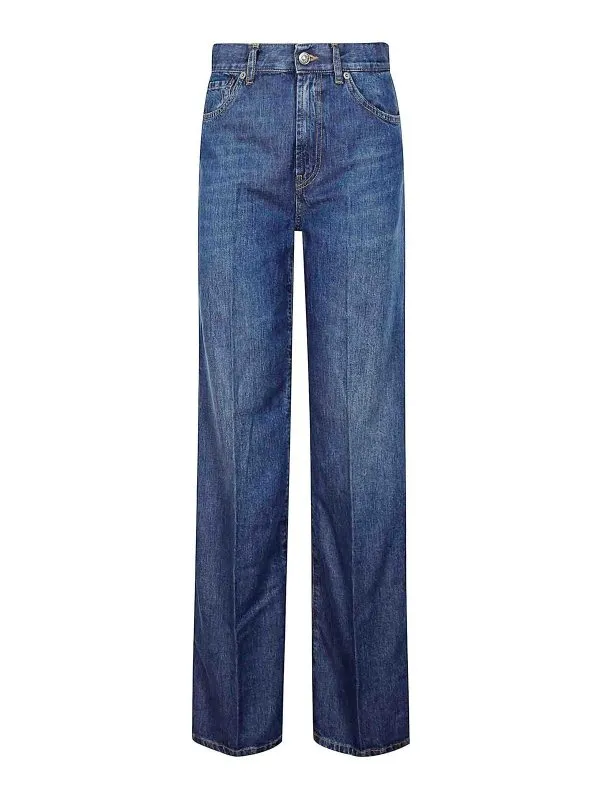 Dondup Jean Droit - Bleu - Bleu - Femme | DP619DF0266DIO7800