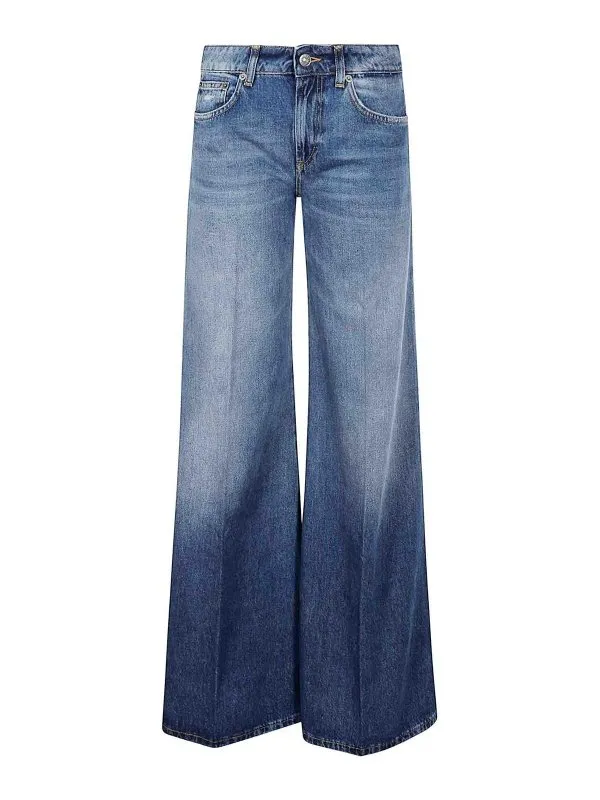 Dondup Jean Droit - Bleu - Bleu - Femme | DP775DF0290DIP6800