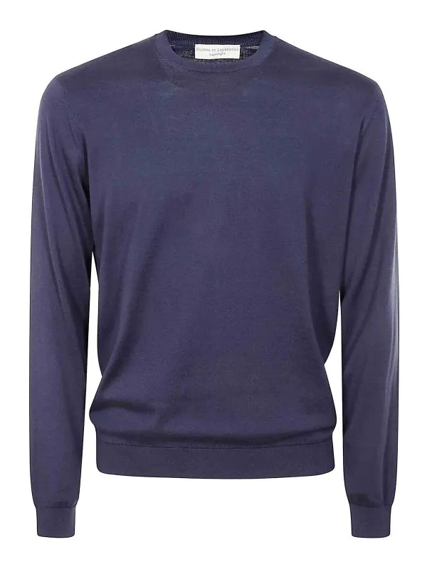 Filippo De Laurentiis Pull Col Bateau - Bleu - Bleu | GC1MLSU18R891