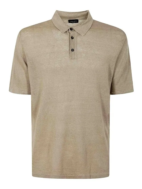 Roberto Collina Polo - Beige - Beige - Homme | RB20024SAND